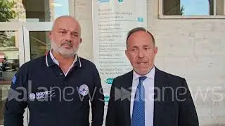 Incendio Torre Spaccata, l'assessore del Lazio Righini in visita ai soccorritori al Sant'Eugenio