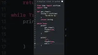 Digital clock in python 🕣 