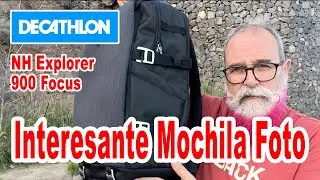 Mochila fotográfica 30L  Quechua NH Explorer 900 Focus de Decathlon - EN ESPAÑOL