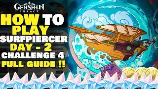 Genshin Impact SurfPiercer Challenge 4 | Waverider Challenge Summertime Odyssey | Genshin Impact