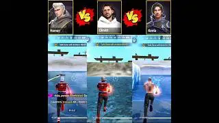 HOMER VS DIMITRI VS KENTA VERSUS 💥🤡 | CHARACTER ABILITY TEST  | SPEED ABILITY TEST FF #freefire #ff