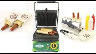 Contact grills Isikgaz Silver for a french hot dog