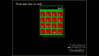 Simple Graphical Calculator Using C and C++ Programming | Computer Graphics | CodeSky