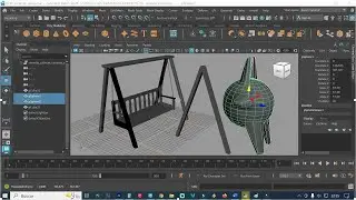 figuras duplicadas y modificándolas simétricamente como si fuera un espejo en maya reflejar objetos