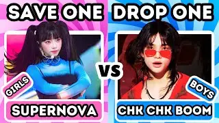 GIRLS vs BOYS 👩🏻‍🦰🧒🏻 Save One, Drop One 🔥 Kpop Songs Edition - KPOP QUIZ 2024