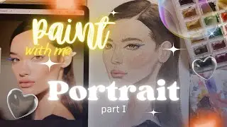 PART I : Watercolor PORTRAIT Tutorial / Easy Step-by-Step Guide