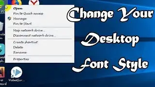 How to change font style in your Desktop-Windows 7/8/10-2019 New tricks