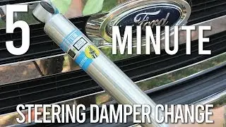 5 min Steering Damper Change // Ford Super Duty