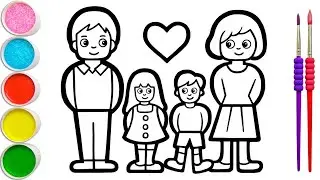 Bolalar uchun oilaning rasmini qanday chizish mumkin. How to draw a picture of family for kids