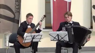 Финкельштейн Ю.А. "Рождественская" (Памяти И.Ф. Стравинского) Сюита для гитары и баяна в трех частях