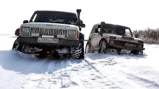 Поняли, что маршрут непроходим. Надо выбираться! Jeep Cherokee, УАЗы, Нивы, Land Cruiser 200