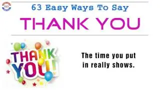63 EASY WAYS TO SAY THANK YOU