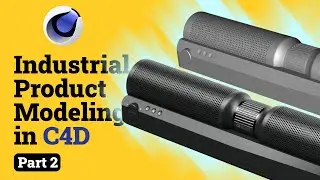 Industrial Product Modeling #2 - Modeling a Speaker: Part 2 - Cinema 4D Tutorial