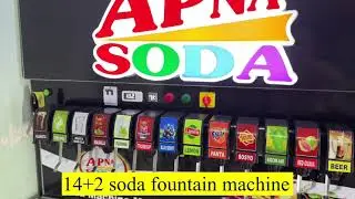 14+2 Soda fountain machine / 10+2 ￼ multi flavour Soda machine/ Soda shop model/ new business idea ￼
