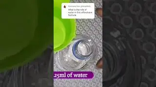 the role of water in aftershave production #shortsremix, #satisfyingshorts, #youtubeshortsvideo