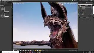 Unreal Engine 4 Dragon test (LiveLink/Iphone mocap,  Groom ,ControlRig; IK/FK; Fwd; Bwd; SetU)