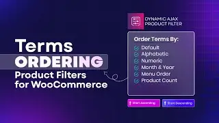 Terms Ordering in WooCommerce | Dynamic AJAX Product Filters Tutorial