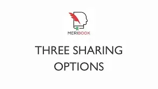 Three ways to share your content with Meribook knowledge management software.