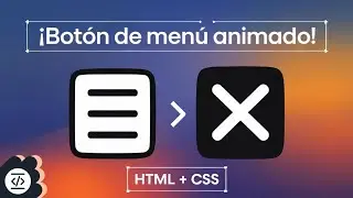 Como hacer un botón de menú animado con Html y Css