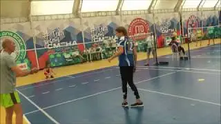 Президентские спортивные игры ШСК -2019. Бадминтон девушки. Омск- Республика Алания