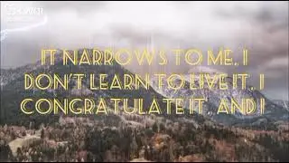 Heaven for those who understand it. Life is a school and its human students teach you all