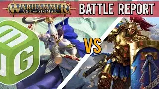 Lumineth Realms Lords vs Stormcast Eternals Age of Sigmar Battle Report Ep 195