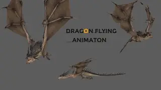 dragon flying animation in maya | breakdown