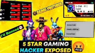 5 Star Gaming I'd Banned Why??Caught Using Hack on Live 🤬5 Star Gaming Full Exposed!!