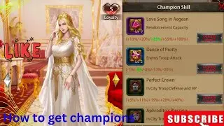 How to get the champions skills in evony king return #evonythekingsreturn #gaming #games