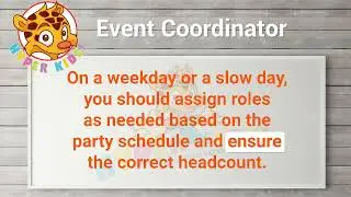 Event coordinator