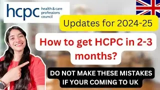 FASTER HCPC Registration Process | HCPC ONLINE Application - International Graduates | UK WORK VISA