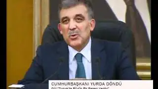 etv CUMHURBAŞKANI YURDA DÖNDÜ