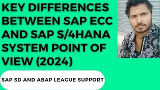 Key Differences Between SAP ECC and SAP S/4HANA system point of view