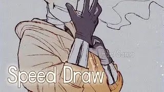 【Undertale】Lighting Test ft. Underswap Papyrus  - Speed Draw【SAI】