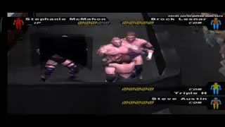 CBO Stephanie McMahon ONE ON THREESOME suami Triple H,Brock Lesnar,Stone Cold ampe muncrat cumface💦💦