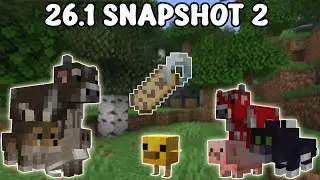 Minecraft 26.1 Snapshot 2 | New Baby Mobs & Craftable Name Tags!!