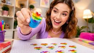 DIY PERLENGKAPAN SEKOLAH SERU|| Trik dan Tips Menggambar Keren Oleh 123 GO! GOLD