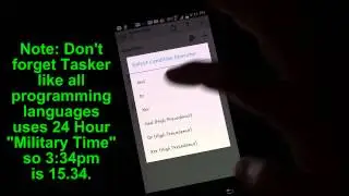 Android Tasker 101 Tutorials: Lesson 30 - Announce Texter Only Once - Time Variable, If/Else