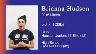 2016 Libero - Brianna Hudson - Volleyball Skills Video