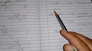 Lines and Angles (find x and y).