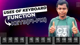 Use of Keyboard Function keys (F1 - F12) || Use of F1 to F12 Function keys in Hindi || Function Keys