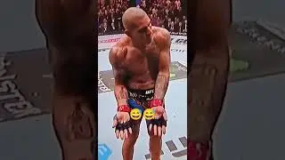 Alex Pereira's Khabylame moment 😅 #alexpereira #jamahalhill #ufc300 #khabylame