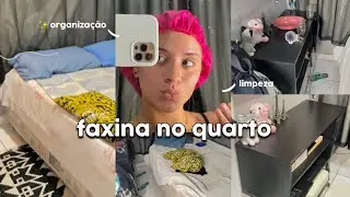 FAXINA NO QUARTO | limpeza, MUITA organização 🧺🫧✨