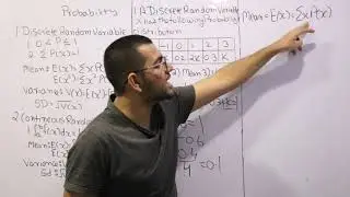 Calculate K, Mean & Variance in Discrete Random Variable