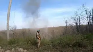 снаряд краснополь прилетел по позиции ВСУ Ивановское Красное Часть 2