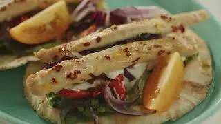 Фахитос с индейкой и печеным перцем