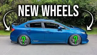 My 2015 Boosted Civic Si Gets NEW WHEELS!
