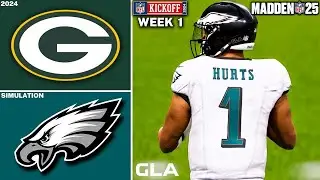 Eagles vs. Packers | Week 1 Simulation | Madden 25 Gameplay
