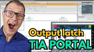 Output latch programming in TIA Portal for Siemens S7-1200 PLC