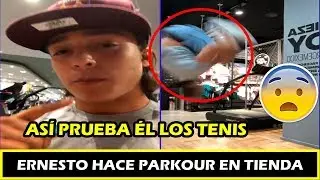 ERNESTO CAZARES HACE PARKOUR EN TIENDA DEPARTAMENTAL